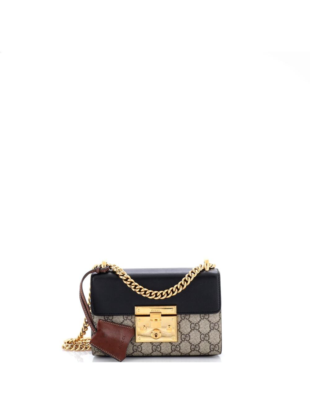 Gucci Padlock Shoulder Bag Gg Coated #366442G92B